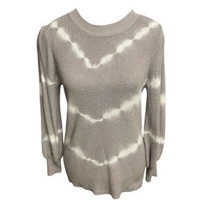 Simply Vera Vera Wang Women's Gray Tie-Dye Sweater
